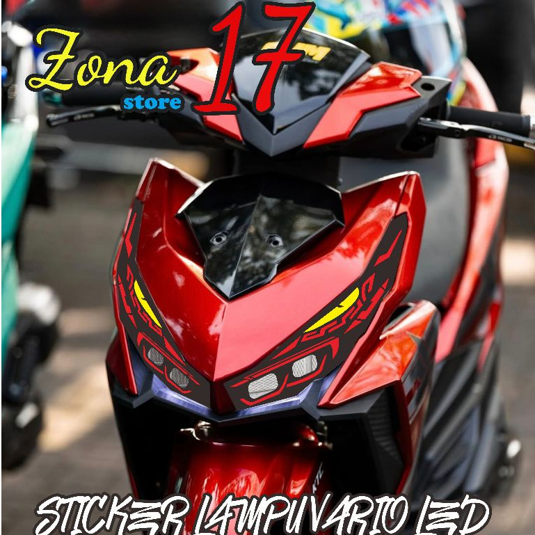 STICKER STIKER LAMPU ALIS VARIO LED 125/150 2015-2017