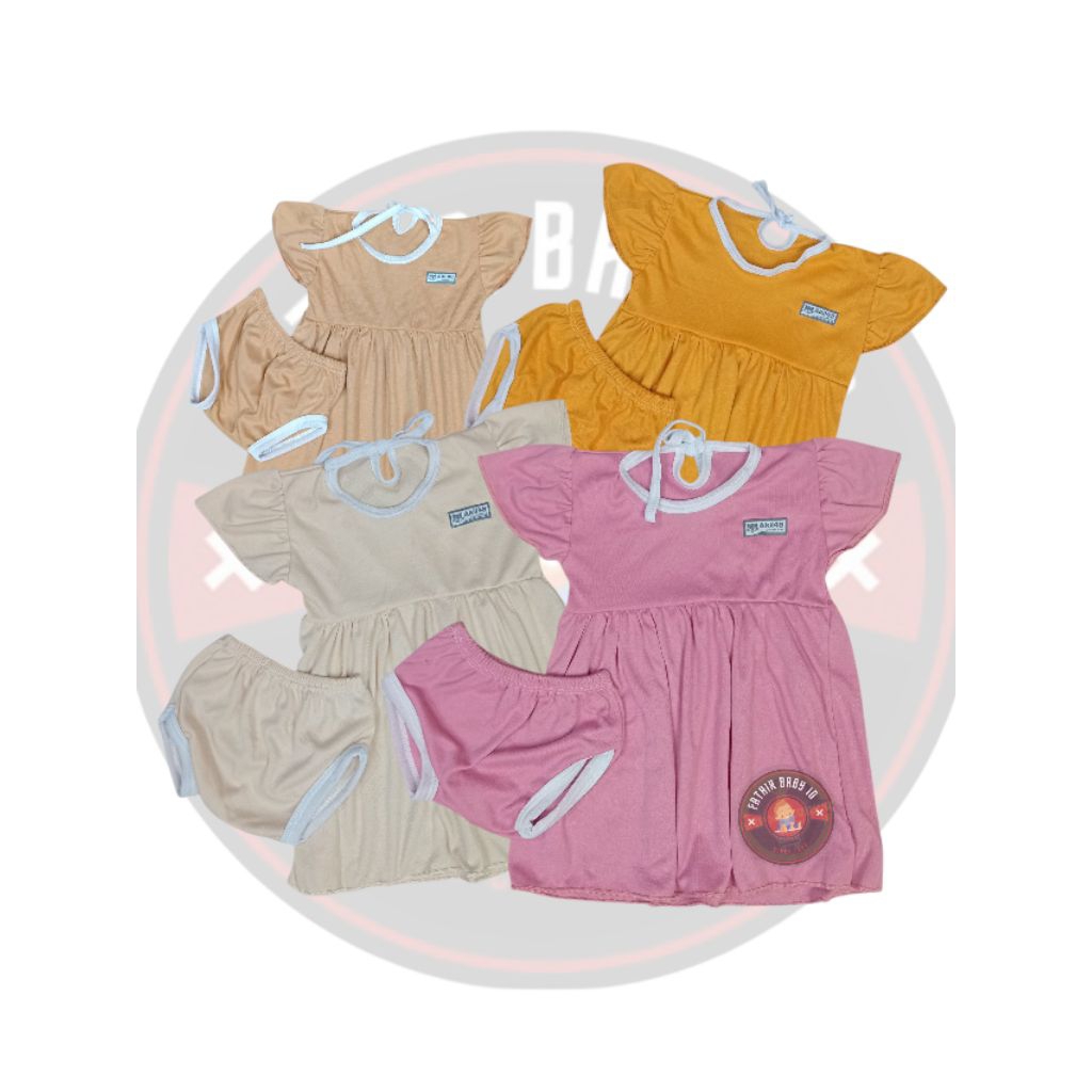 Dress Bayi Perempuan / Daster Anak Perempuan / Dress Bayi / Daster Bayi 3-9 Bulan/ Pakaian Anak Pere