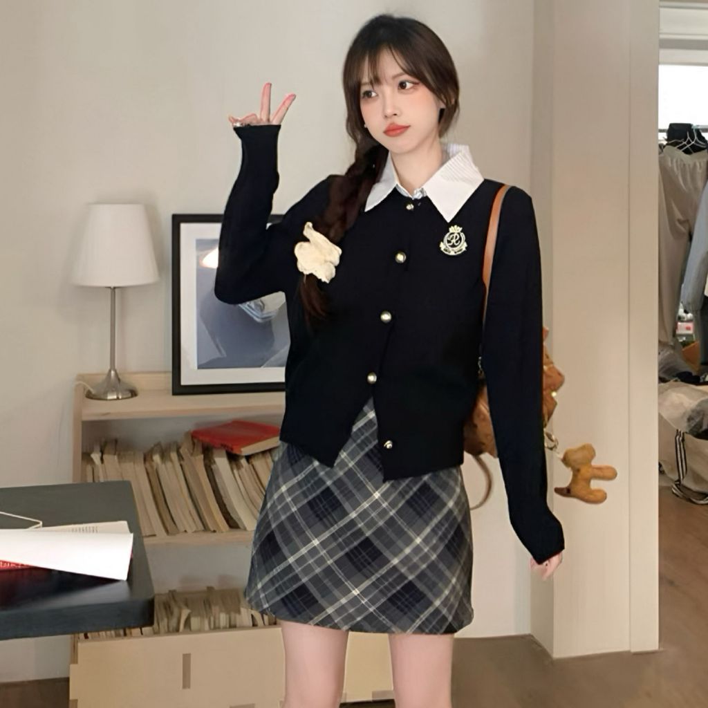 Setelan RokCelana Import Wanita Set Wanita Fashion Set Kekinian Import Terbaru Set Rajut Korean Styl