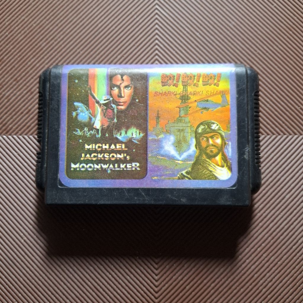 Kaset Game Sega 2 in 1 Michael Jackson & Shark Second