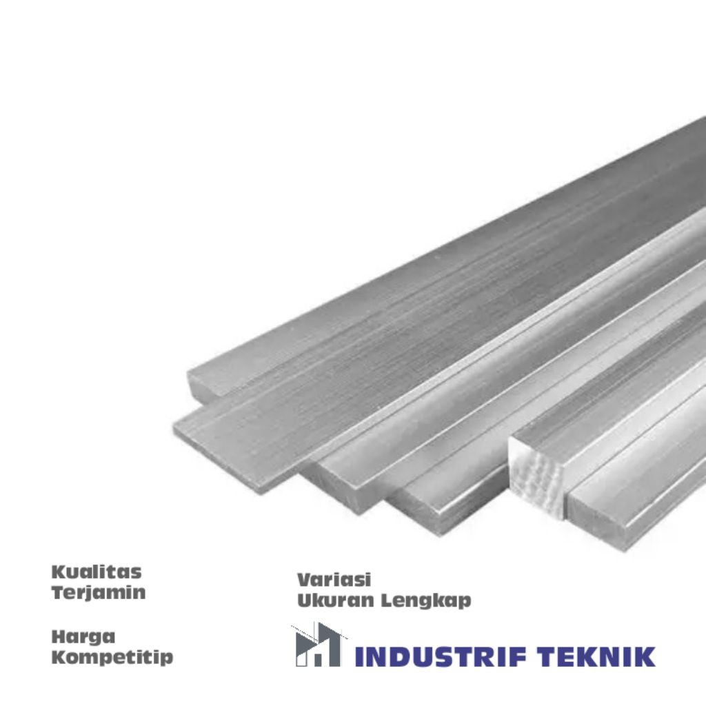 plat strip aluminium 2mm x 20mm harga per CM - 1cm