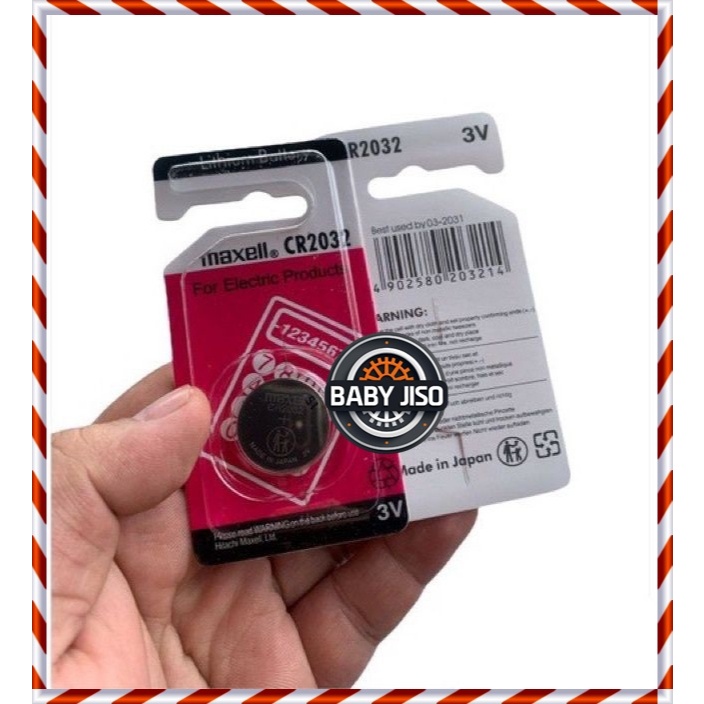Maxell Baterai CR2016 CR2025 CR2032 Baterai Batre Battery Ori Asli BATERE 1Pcs