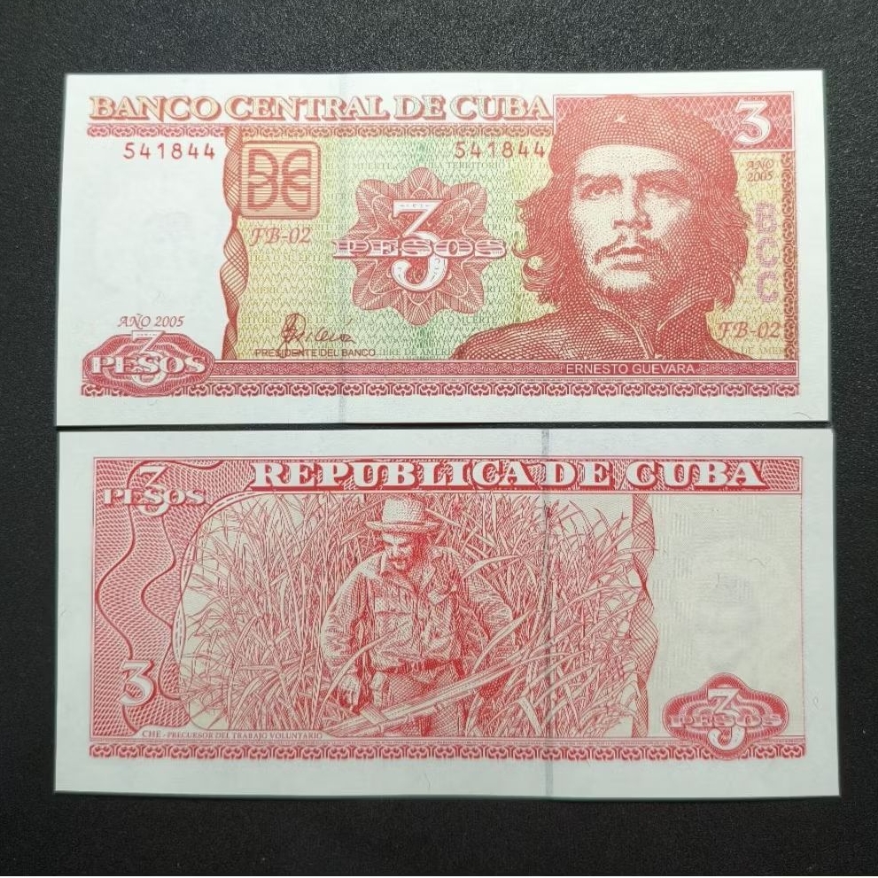 Koleksi Uang Kertas Cuba 3 Pesos