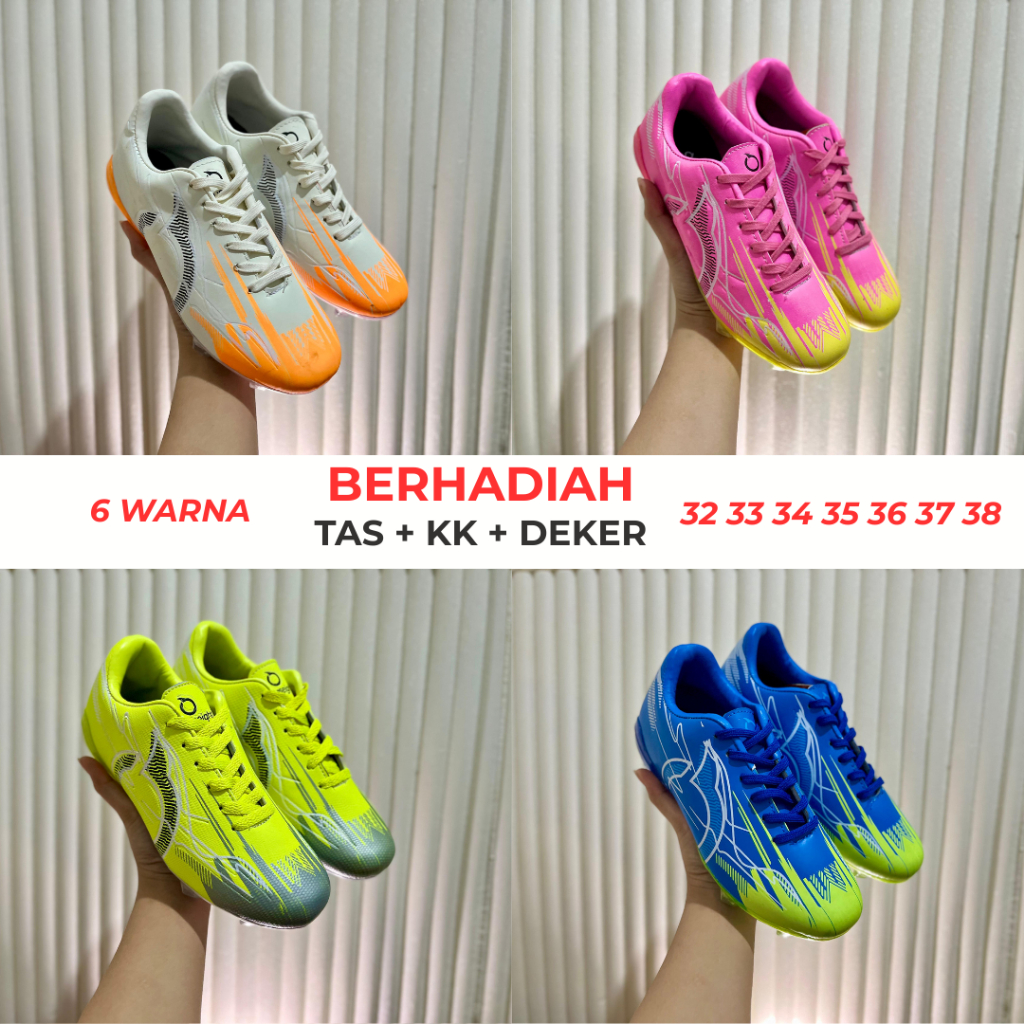 BUY 1 GET 3 FREE Sepatu Bola Anak Ortuseight Catalyst Legion V5 Original FG PREMIUM BNIB 100% Terlar