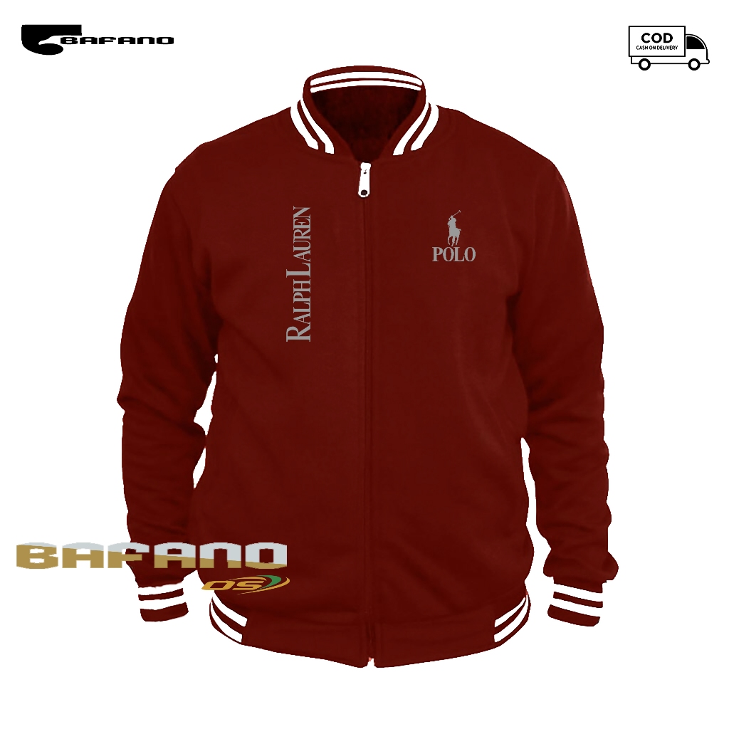 COD jaket varsity Polo KD Kirka text Silver jaket casual formal musim dingin keren katun lembut nyam