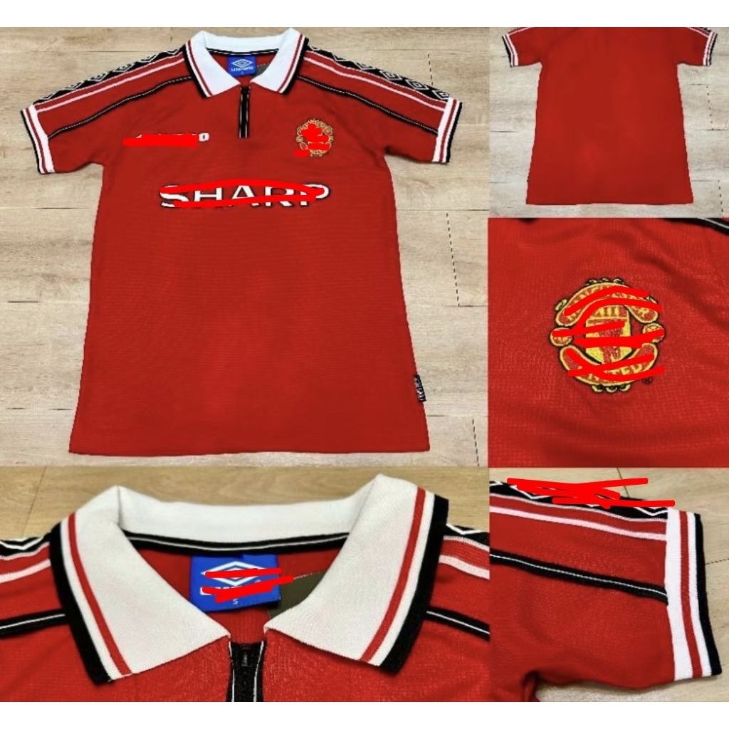 JERSEY MU HOME TREBLE WINNERS 98/00