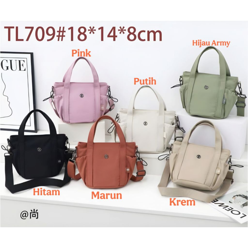 Tas Selempang Wanita Sling Bag Kanvas Import Tas Jinjing Import Original