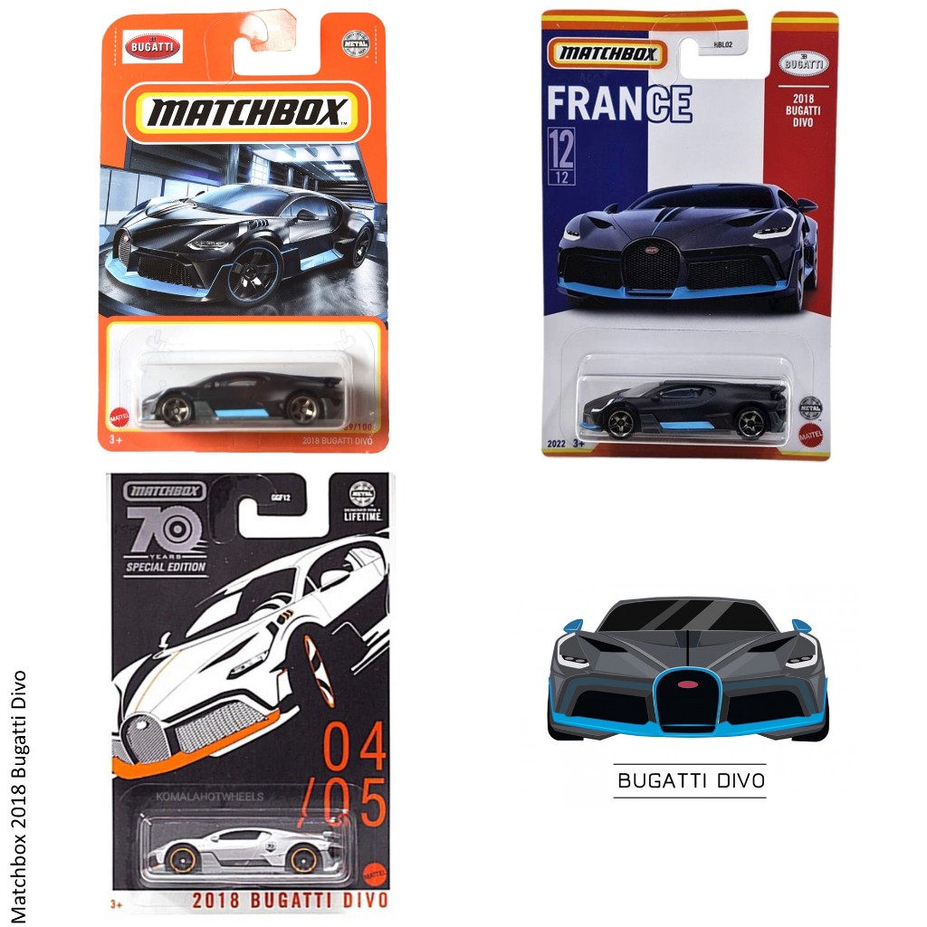 MATCHBOX 2018 BUGATTI DIVO SERIES