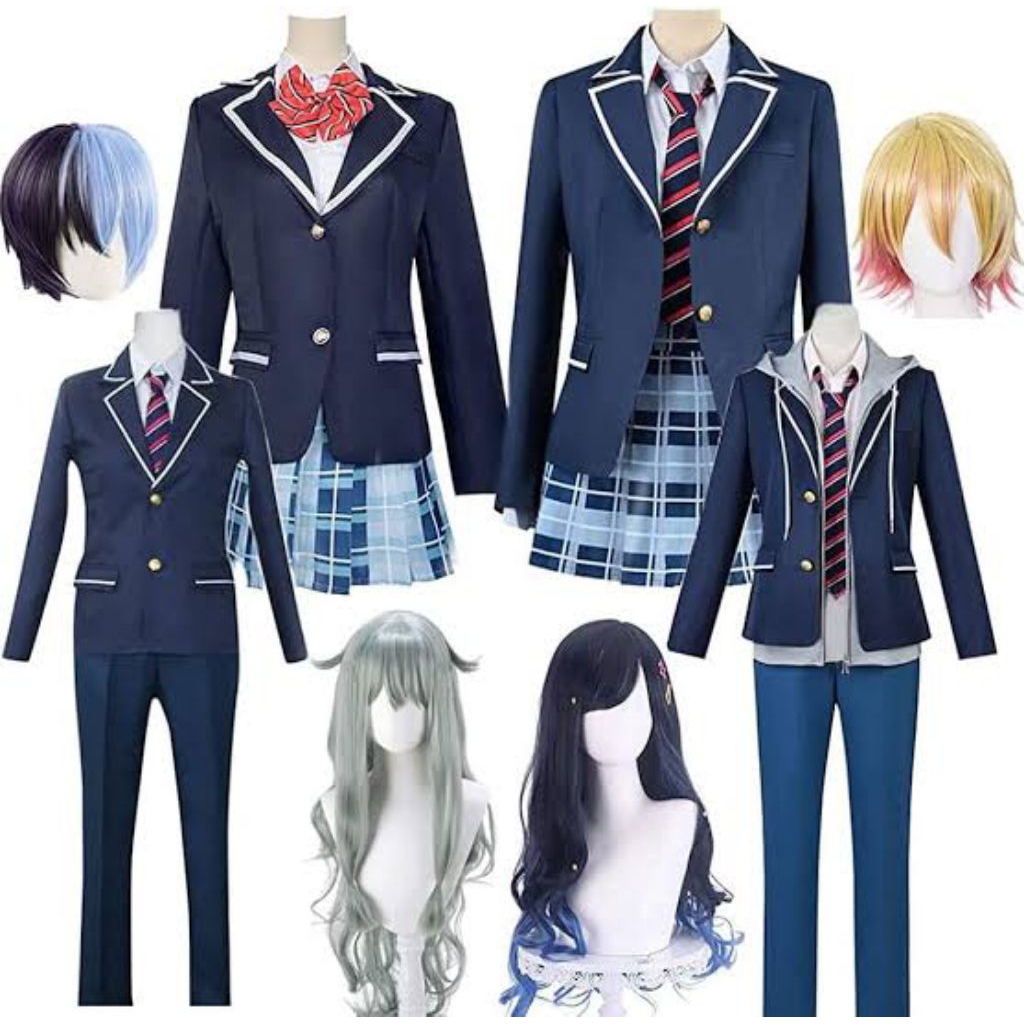 Project Sekai Colorful Stage feat. Shiraishi An Kusanagi Nene Aoyagi Toya School Uniform Cosplay cos