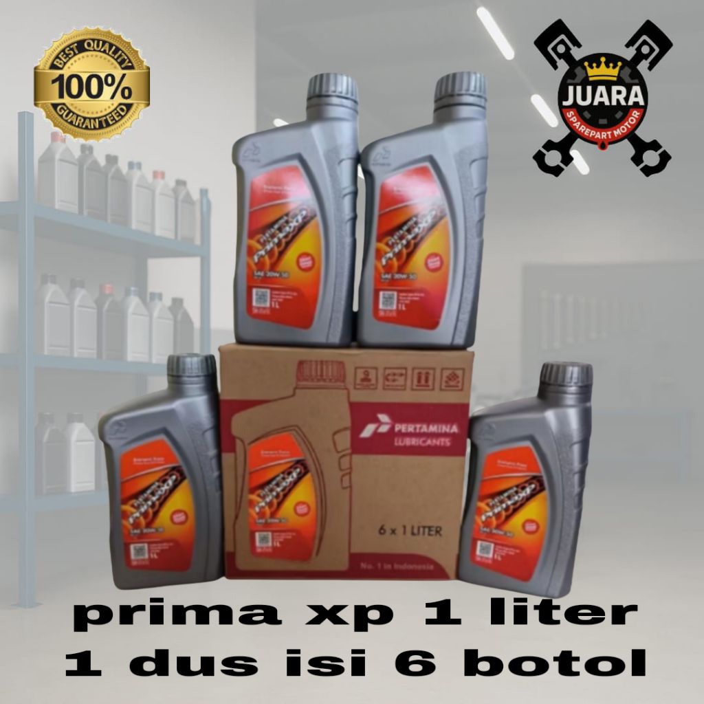 OLI PRIMA XP 1 LITER ( 1 DUS ISI 6 BOTOL ) SAE 20W-50
