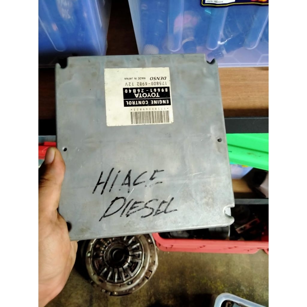 ecu ecm komputer mesin toyota hiace commuter diesel 2.5 2kd original copotan garansi