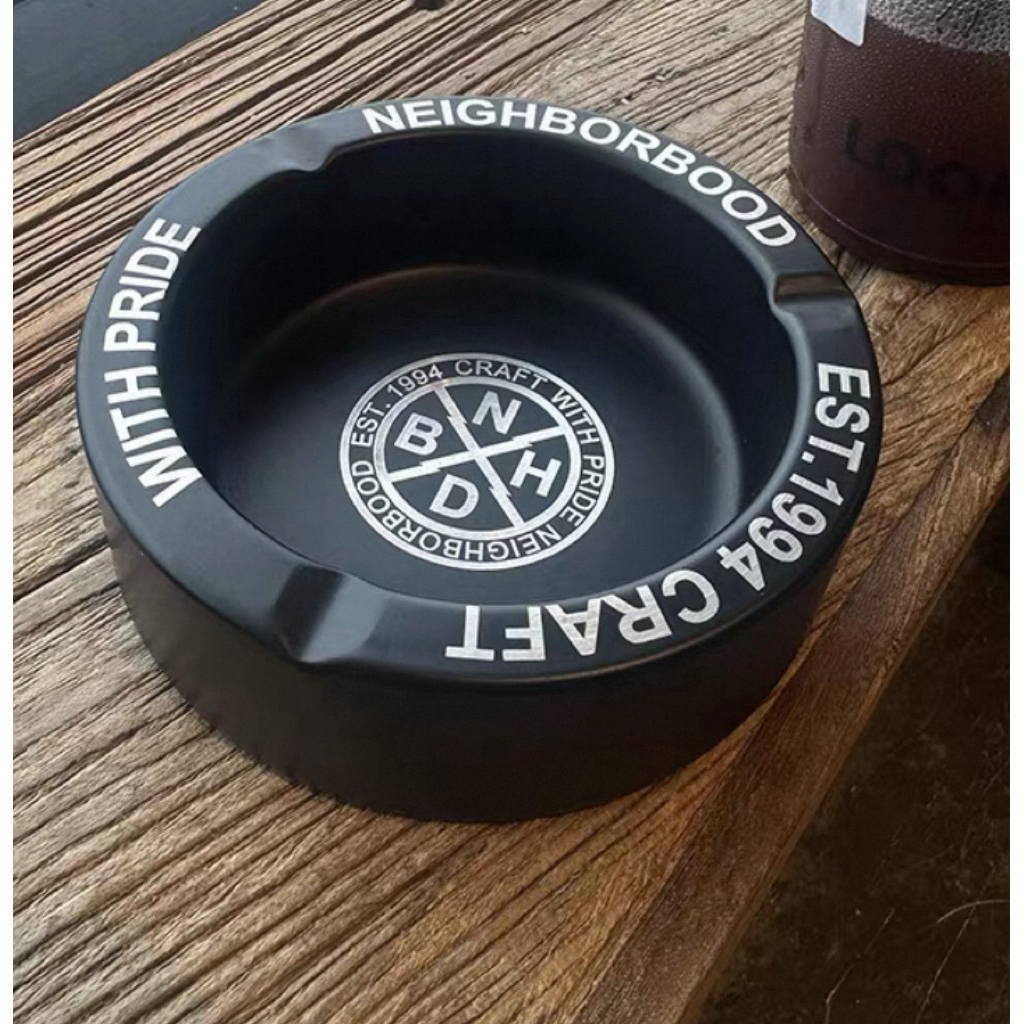 NBHD NEIGHBORHOOD BLACK SYAINLESS STEEL TEMPAT ASBAK OUTDOOR VINTAGE CAMPING