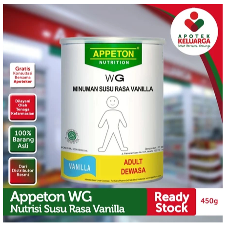Appeton WG Dewasa Vanila 450gr