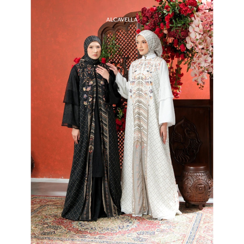 Alcavella - Lazeera Dress Abaya Series | Baju Gamis Wanita Muslim Syari Elegan Modern Terbaru ALCAVE