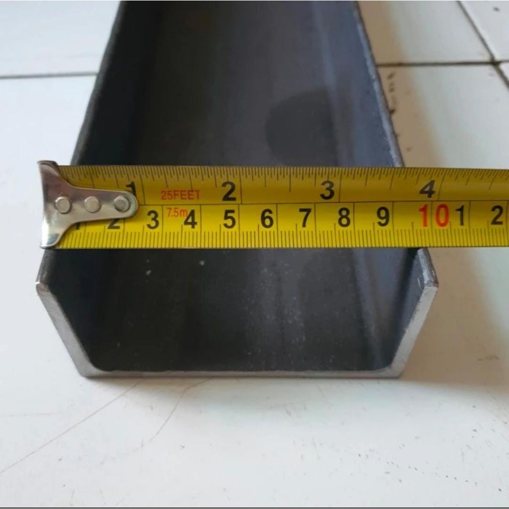 Besi UNP 100 x 5cm atebal 3,8mm panjang 250cm