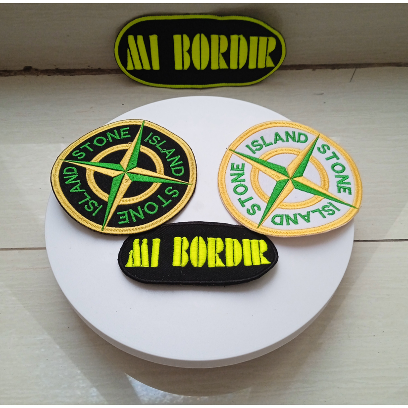 Patch Emblem Bordir Badge Embroidery Stone Island