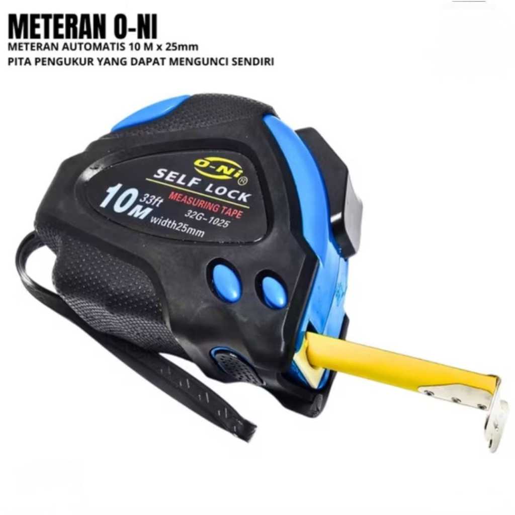 METERAN TANGAN ONI ORIGINAL 100% SELF LOCK 3 M 5 M 10 M Meter Meteran Karet Otomatis Self Lock ONI