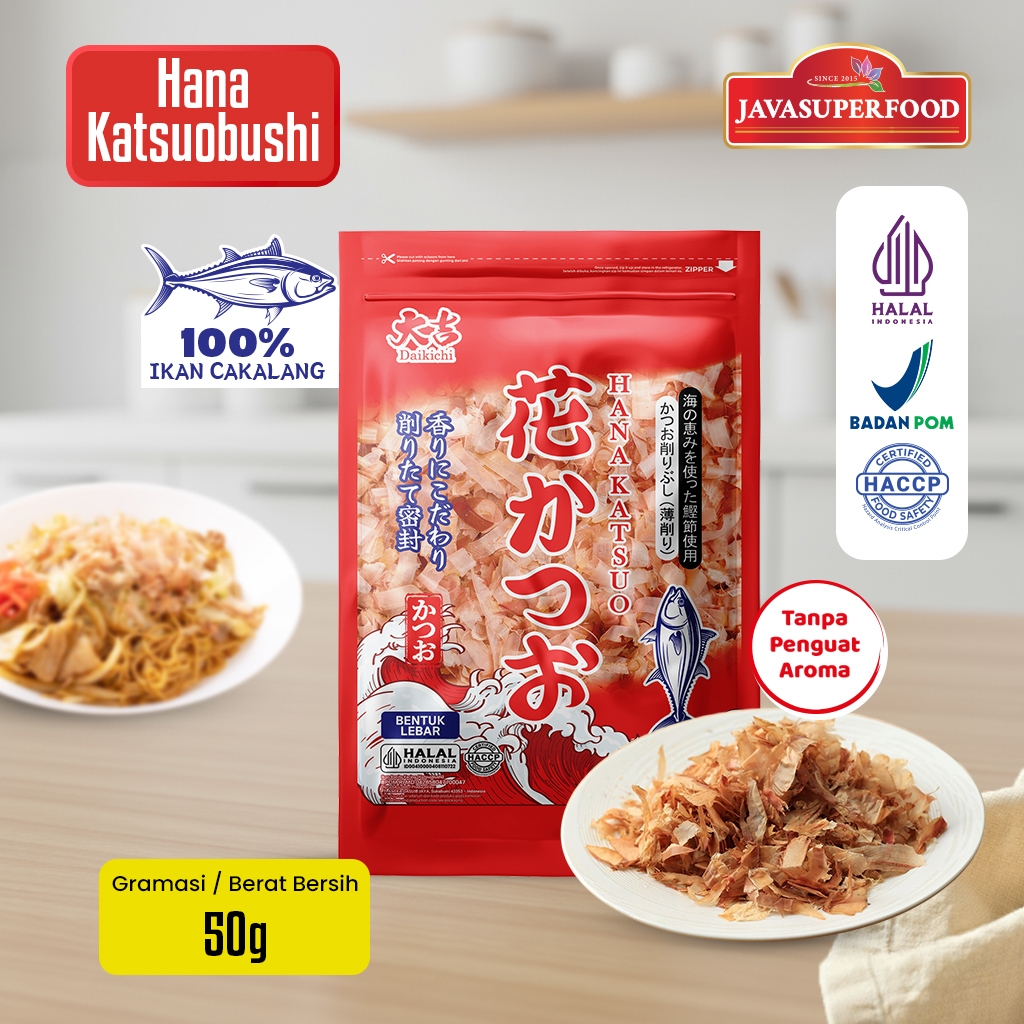 [HALAL] DAIKICHI HANA KATSUOBUSHI 50G / KATSUOBUSHI / IKAN CAKALANG / BONITO FLAKES / TABURAN TAKOYA