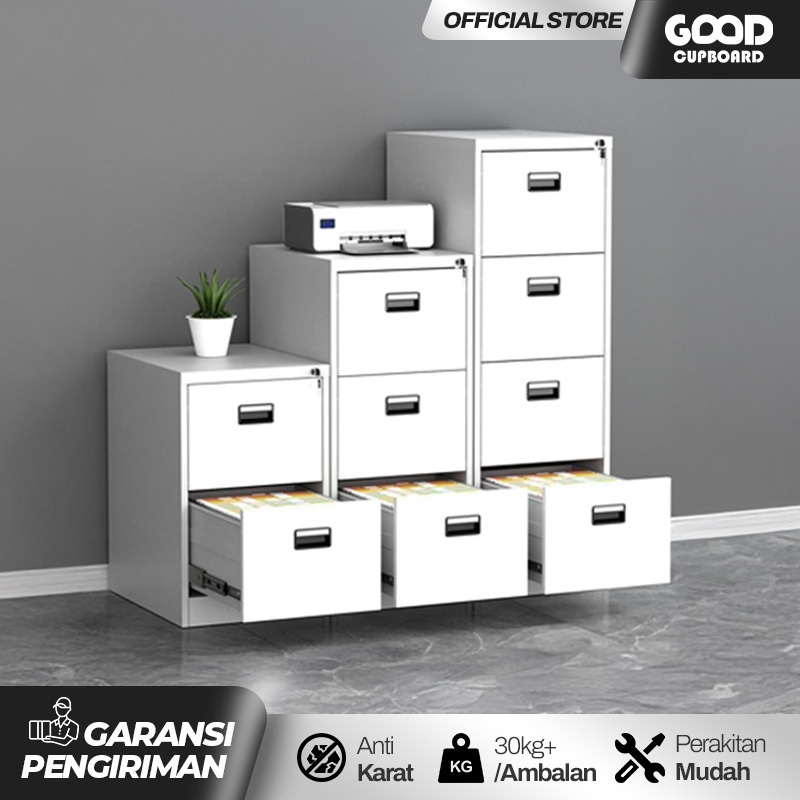 Lemari Laci Susun Rak Laci Filling Kabinet Besi 4 Susun Laci | Cabinet Laci Dokumen Arsip Kantor