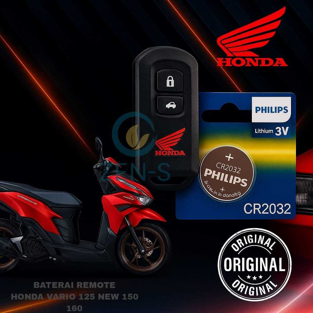 Batu Baterai Batre Remot Motor Keyless HONDA VARIO 125 NEW 150 160 CC Original