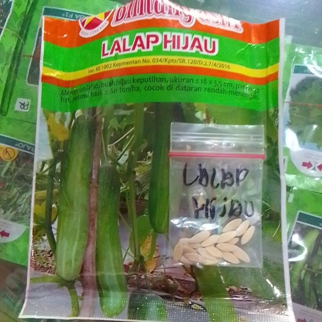 Benih Mentimun Lalap Hijau Bintang Asia kemasan Repack