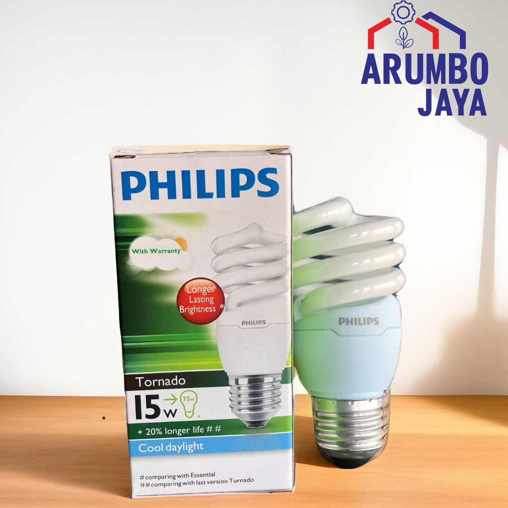 LAMPU PHILIPS TORNADO 15watt