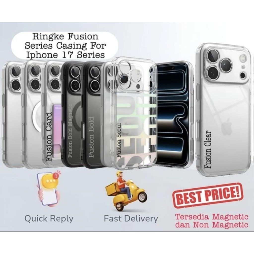 Ringke Case Fusion Compatible For Iphone 17 Pro Max / 17 Pro / 17 Air / 17