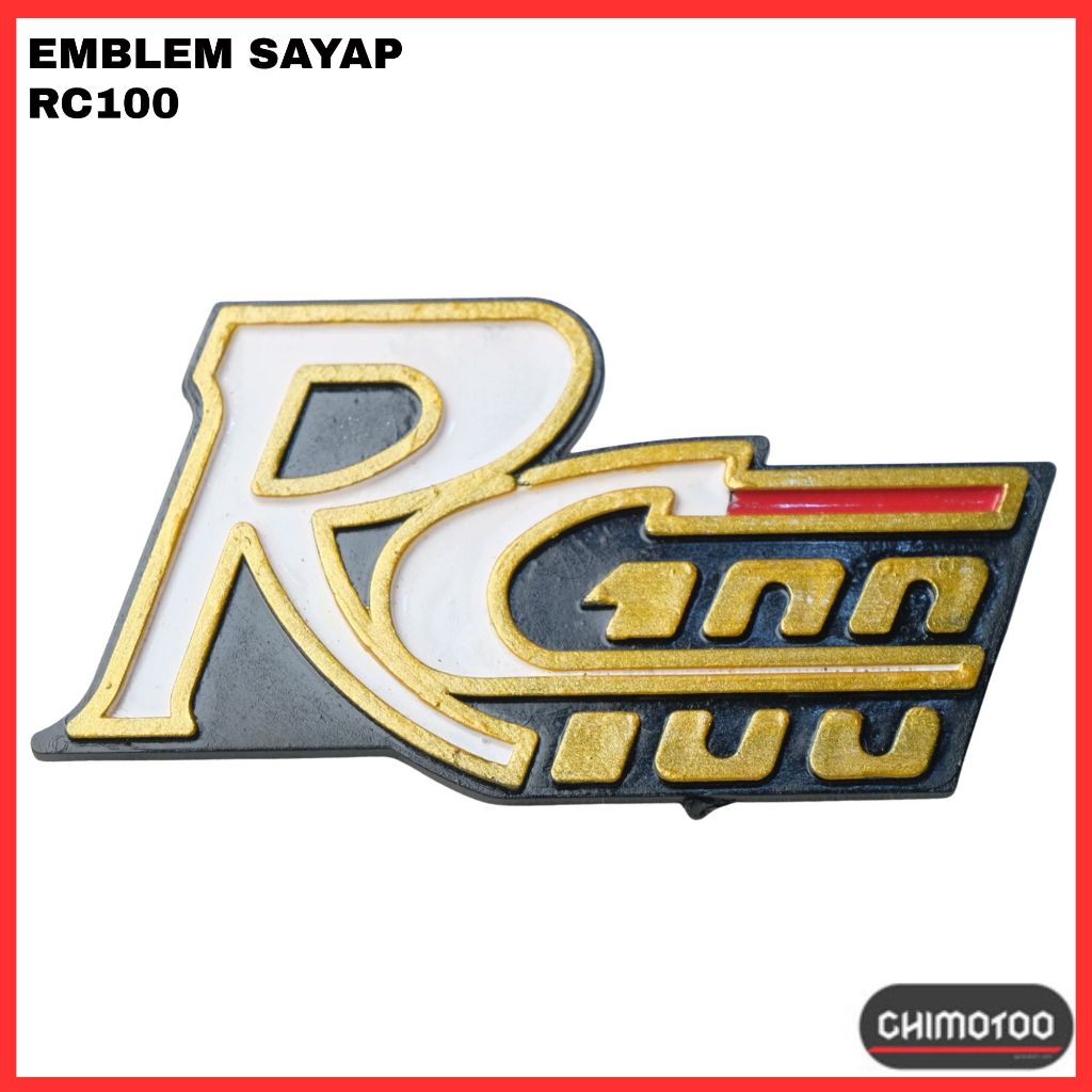 Emblem Logo Sayap Dek Suzuki RC100 RC 100 Bravo