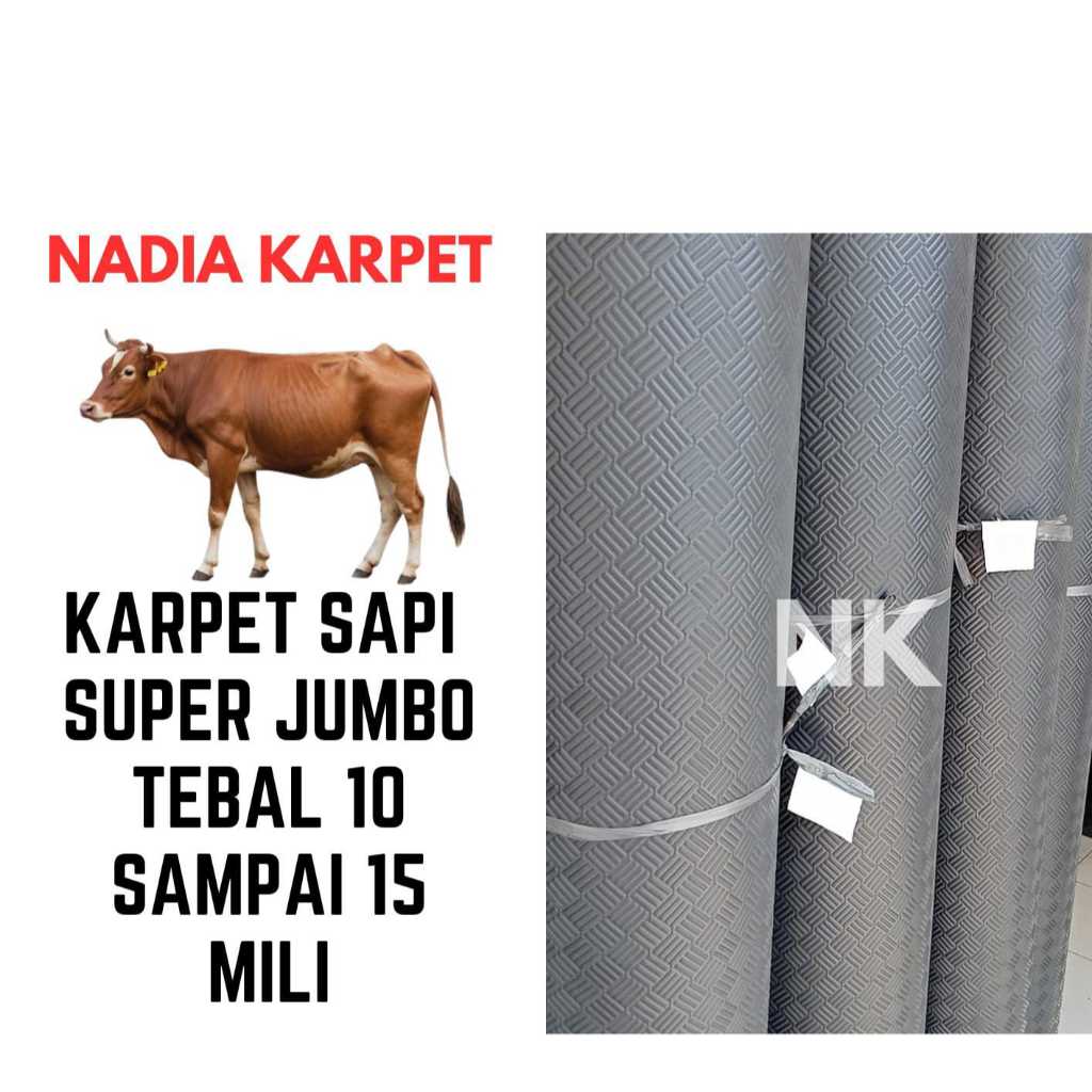 Karpet alas sapi/karpet sapi/Karpet kandang sapi jumbo tebal 10 sampe 15 mili