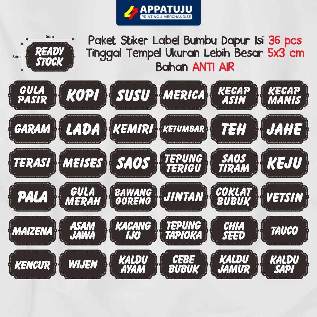 STIKER LABEL BUMBU