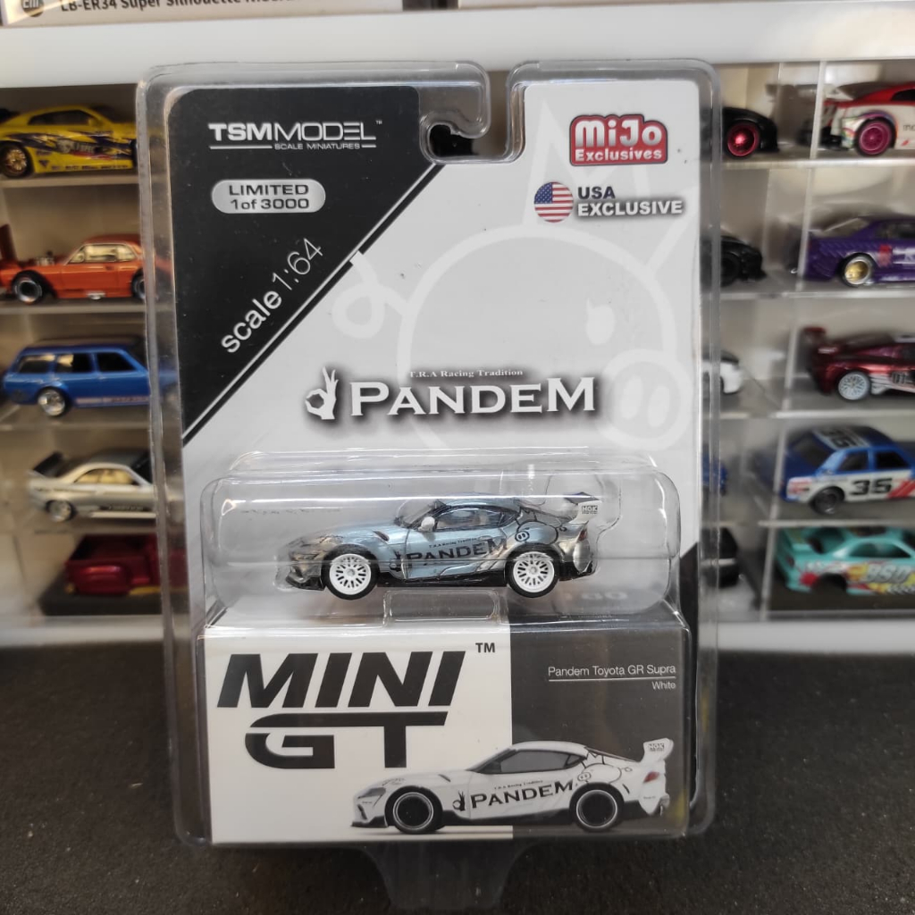 Mini GT 180 CHASE pandem toyota gr supra white