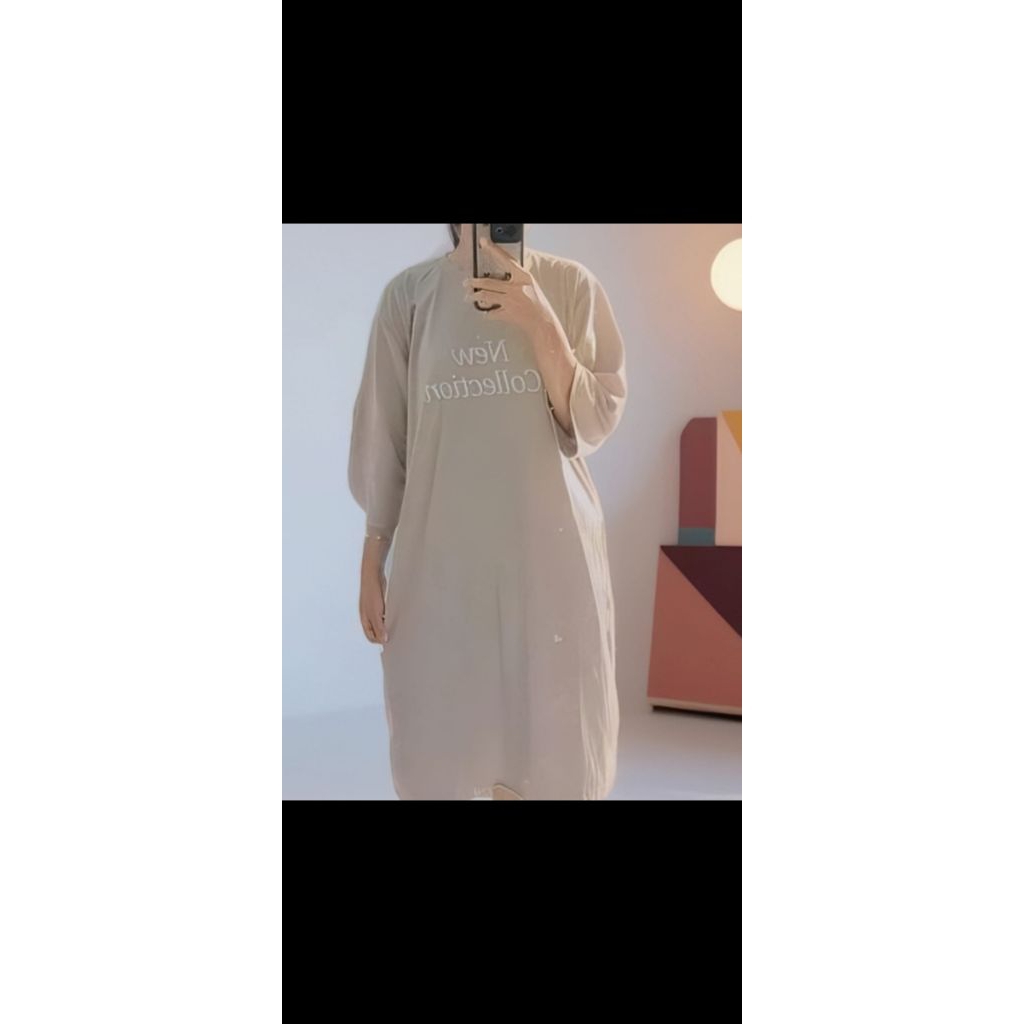 Dress Wanita Kaos Daster Polos Bahan Rayon Berbentuk A Dibawah Lutut Murah/Dress Wanita/Dres Kaos Mu