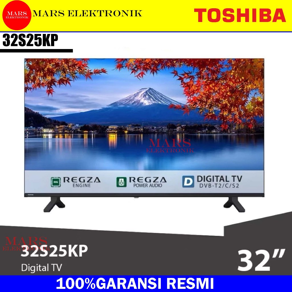 Toshiba TV LED 32S25KP - 32 INCHI - HD Digital TV - Dolby Audio Regza Game Mode HDMI USB - READY -  