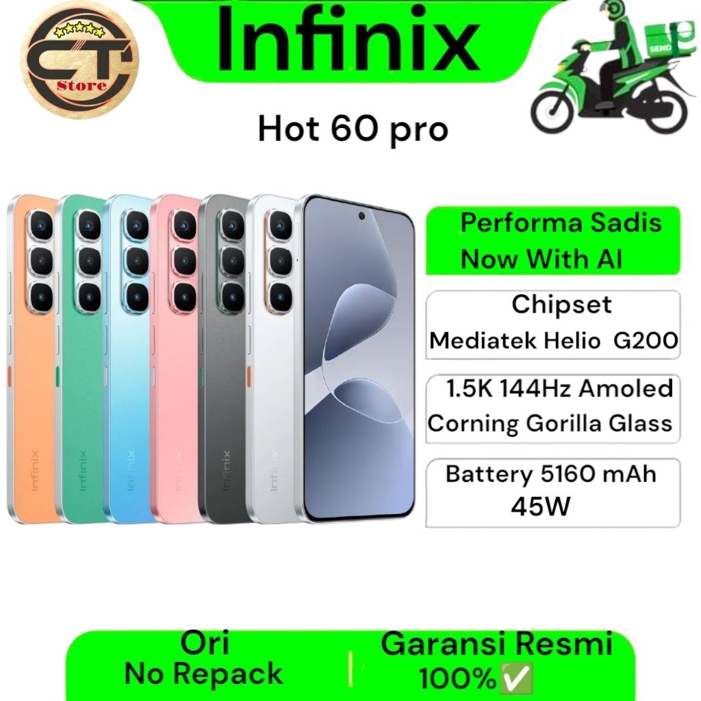 Infinix Hot 60 pro  ram8+8/256
