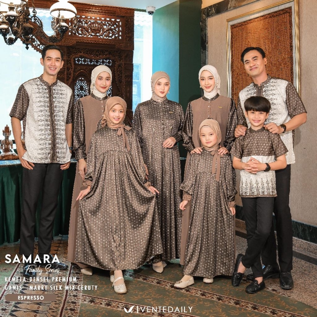 GAMIS COUPLE KELUARGA SAMARA BY VENTE (PO BATCH PERTAMA)