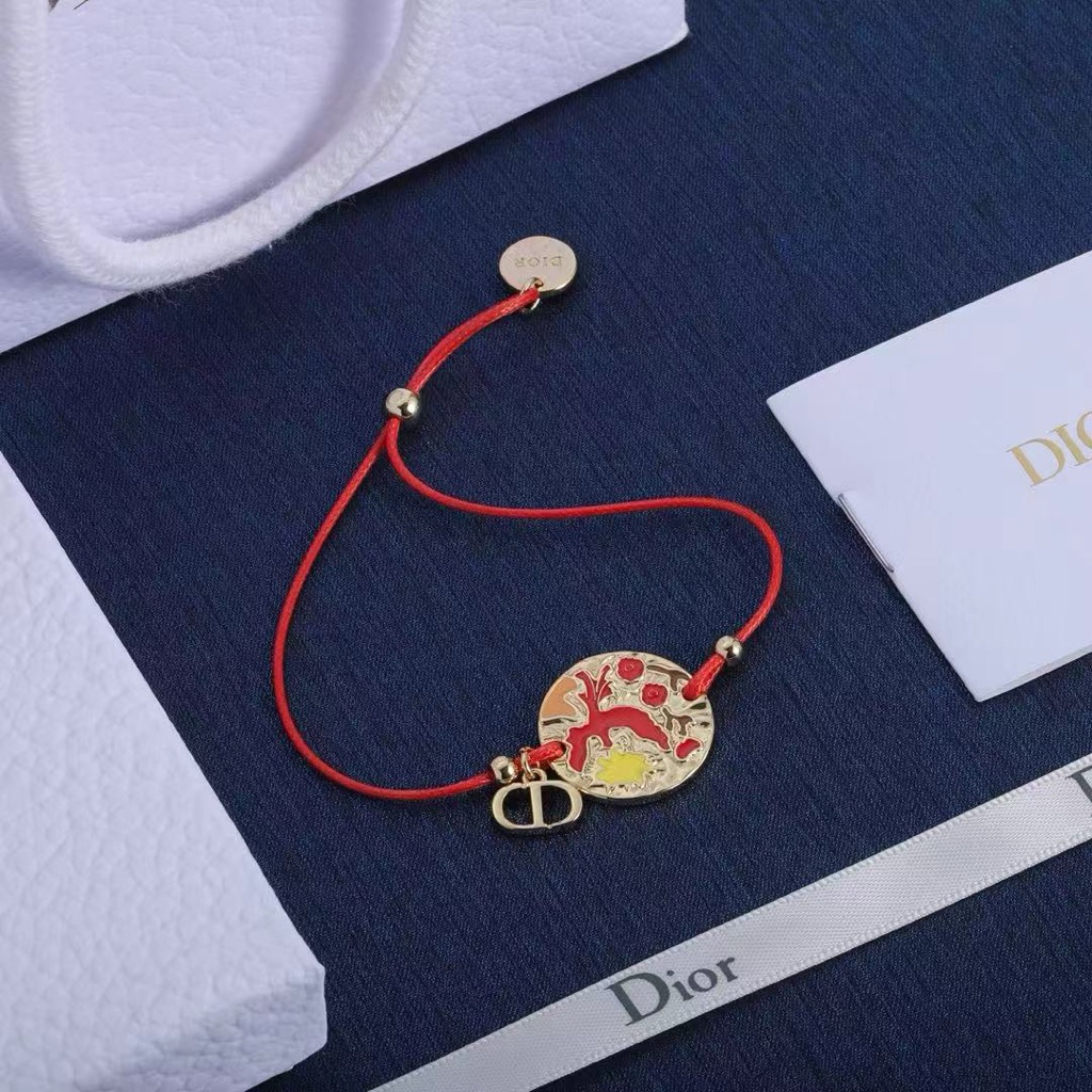 CD disk baru gelang tali merah keberuntungan gelang kaki wanita