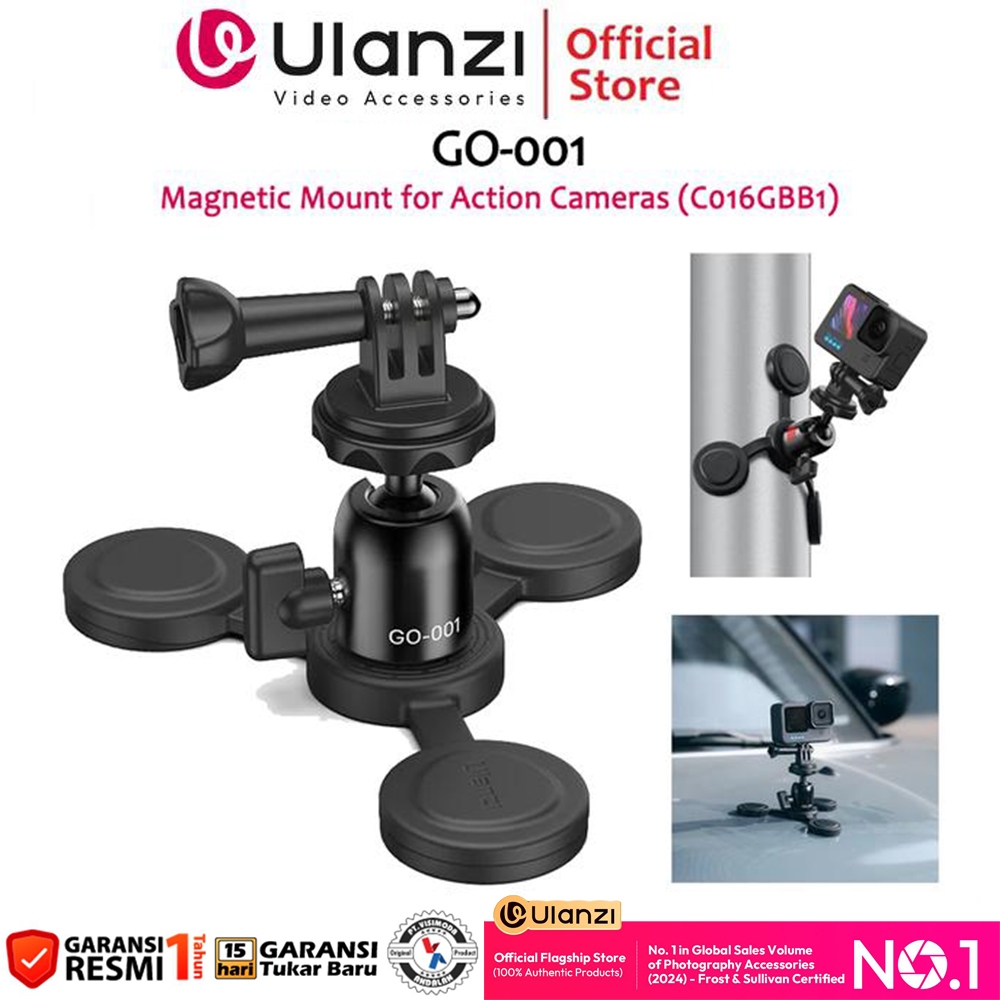 Ulanzi GO-001 Magnetic Mount for GoPro, Action Cameras