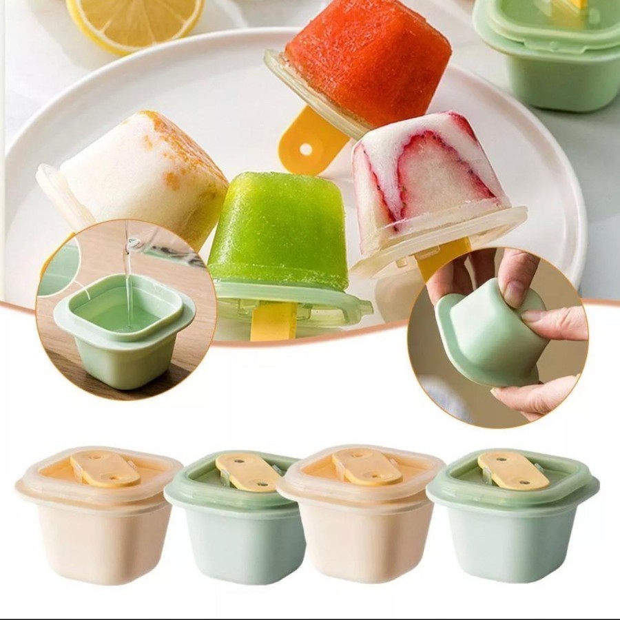 GROSIR CETAKAN ES KRIM DENGAN STIK ICE CREAM STICK TIDAK LENGKET BAHAN PLASTIK