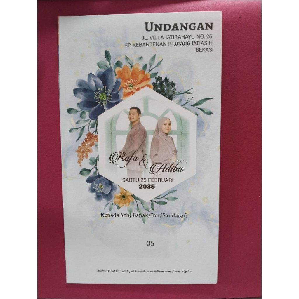 Surat Undangan Pernikahan dan Khitanan Elegant Mewah