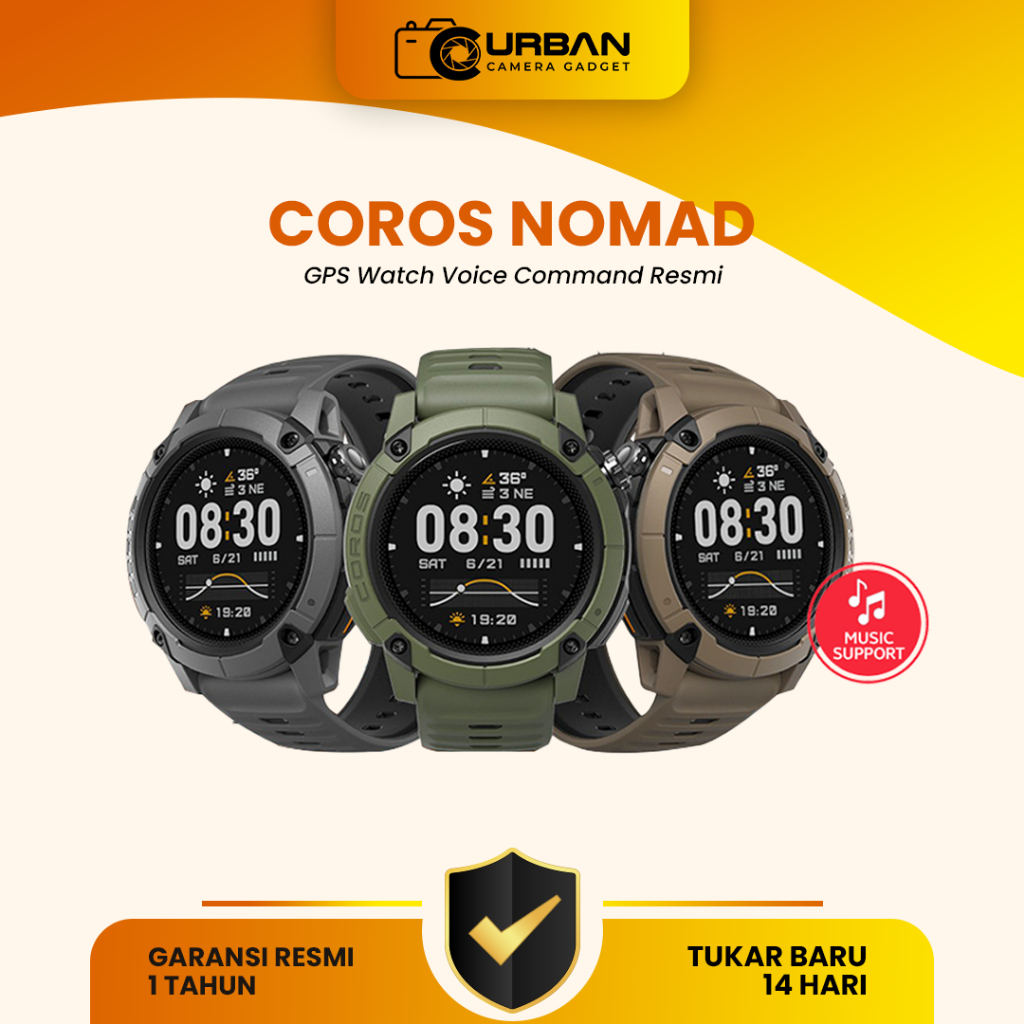 Coros Nomad GPS Watch Voice Command Resmi