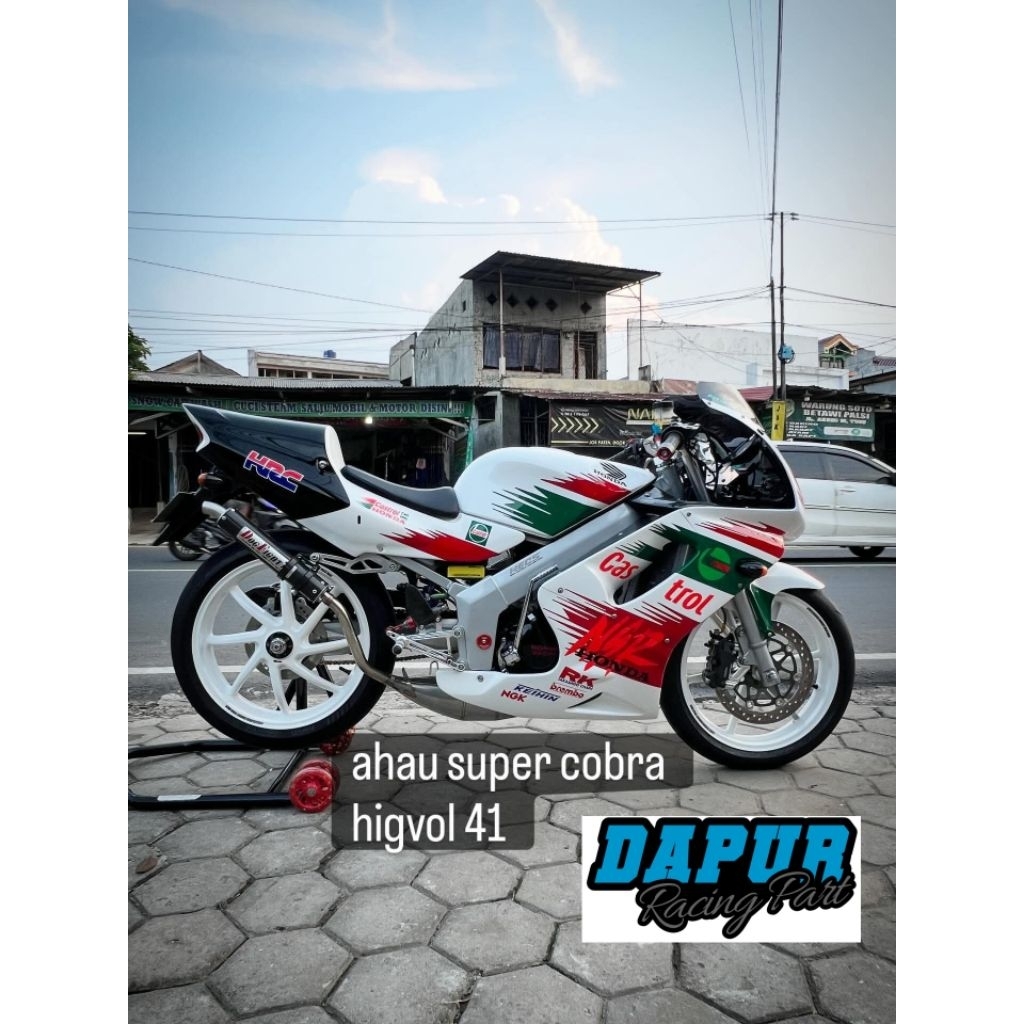 Kenalpot Ahau NSR SP 150 Super Cobra uk 41 / Knalpot NSR 150 SP Super Cobra 41Original Ahau Knalpot 