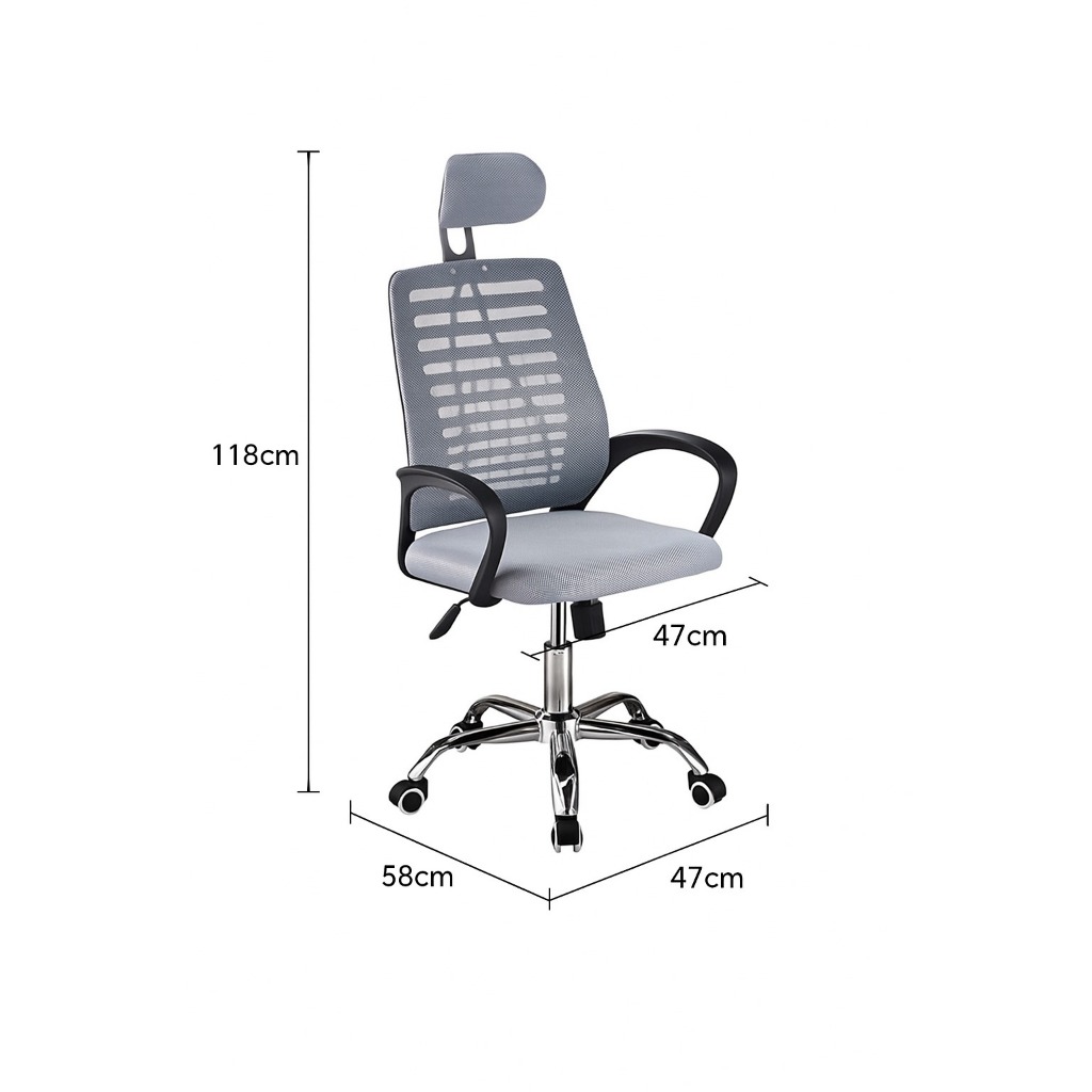 Kursi Kantor Dorong|Office Chair / Kursi Kantor / Kursi Kerja Jaring|kursi kantor dengan senderan |O