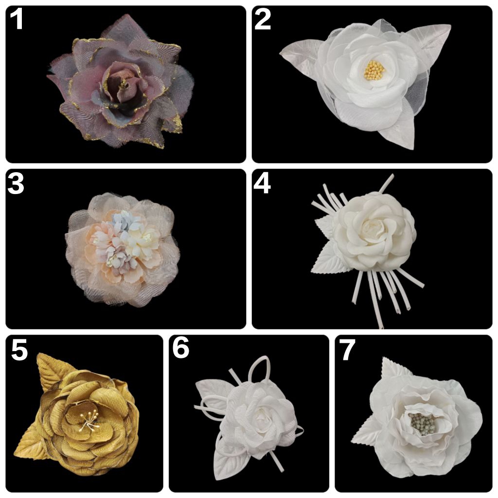 Bunga Korsase,Bunga Bahu,Bunga Hiasan Rambut,Bunga Aksesoris Rambut/Gaun