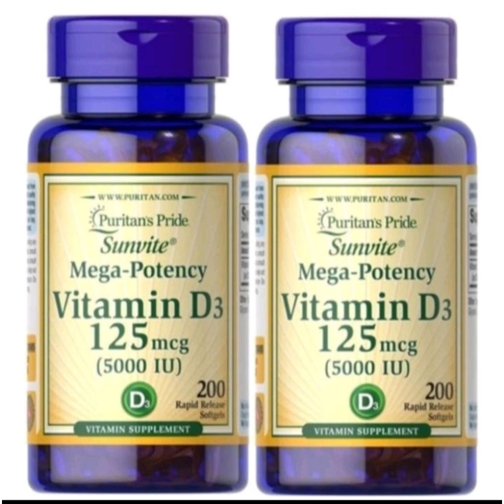 puritan's pride vitamin D3 5000 iu 200.softgel