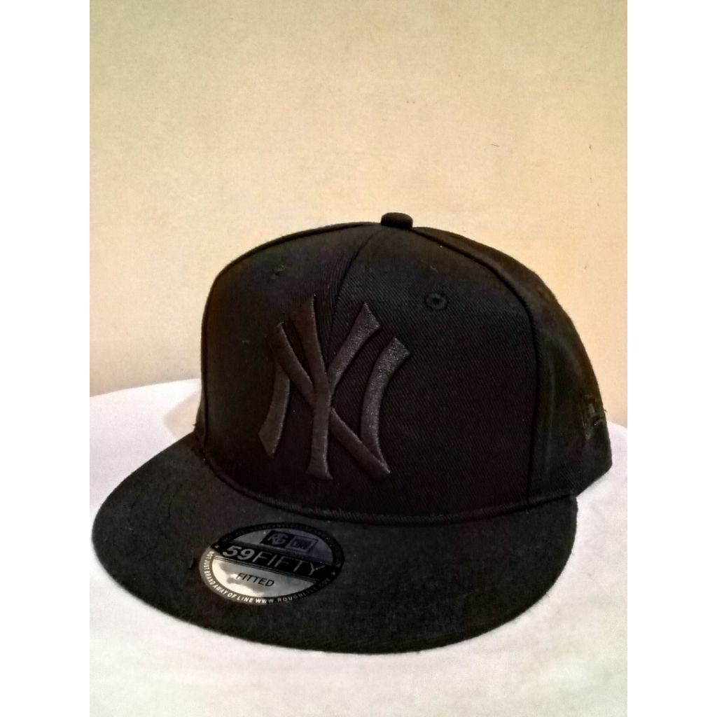 Topi Snappback NY Full Black