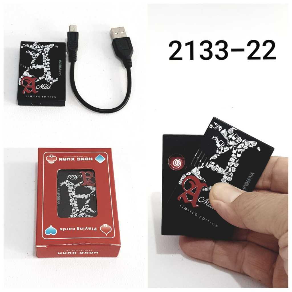 Terbaru Korek Cas Samprna AMild Hitam, Korek Elektrik, Korek USB