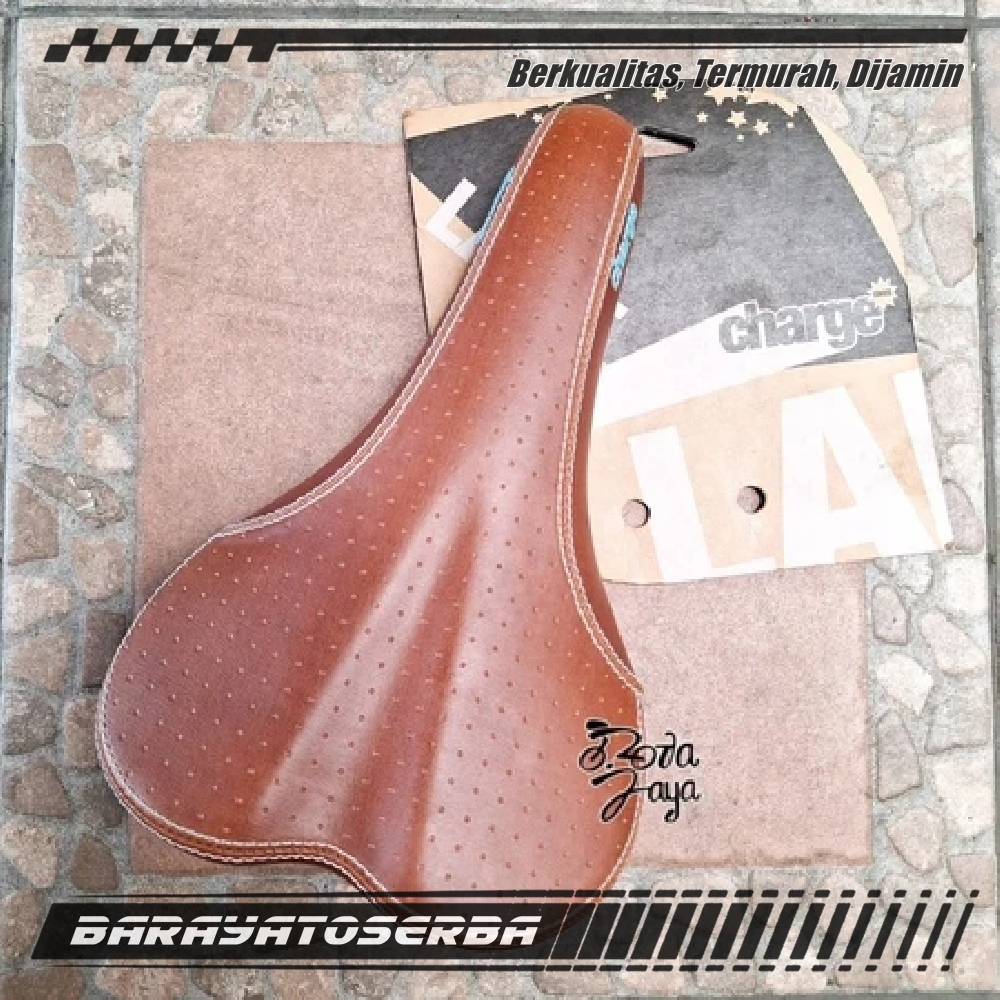 SADEL JOK MTB JADUL CHARGE LEATHER COKLAT SPAREPART SEPEDA TERMURAH