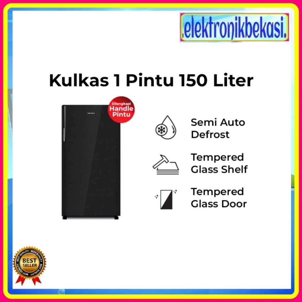 KULKAS POLYTRON PRA 15 DMY / KULKAS POLYTRON 1 PINTU 150 LITER / POLYTRON PRA-15DMY 150 LITER