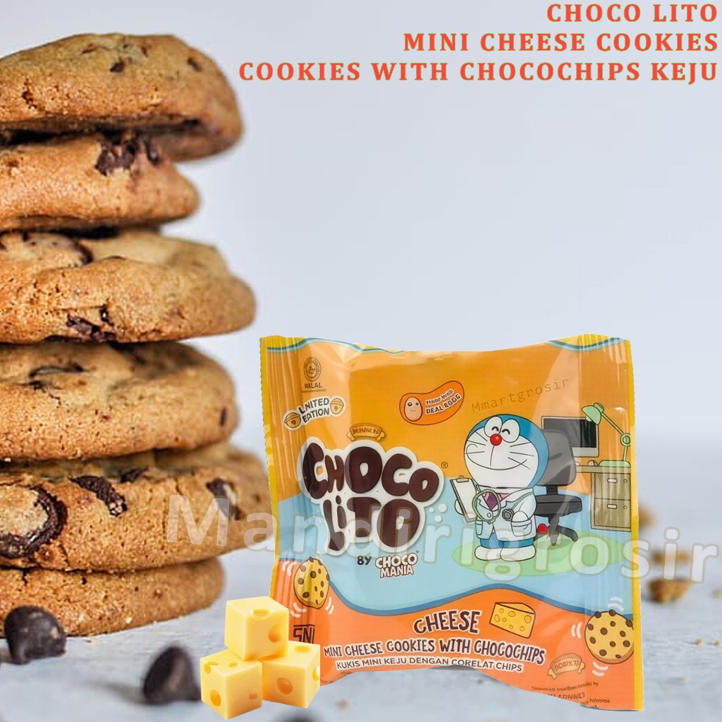 Biskuit Cookies Chocochips Rasa Keju * Choco Lito * Mini Cheese Cookies * 19gr
