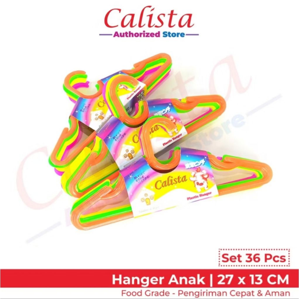 Calista Hanger / Gantungan Baju Anak - Set 12 Pcs